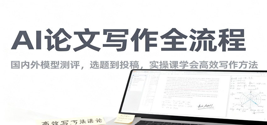 AI论文写作全流程,国内外模型测评,选题到投稿,实操课学高效写作方法-猴哥VIP资源站