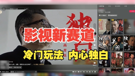 最新影视解说玩法，人物独白，30天涨粉24万+，全流程拆解【揭秘】-猴哥VIP资源站