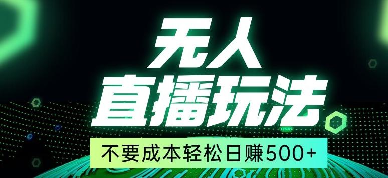 全网首发24年最新无人直播玩法,不需要成本,无需人力,一台电脑24小时为你工作-猴哥VIP资源站