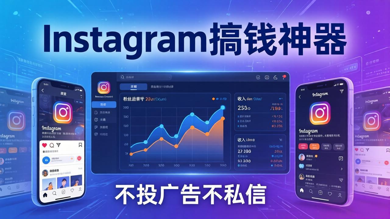 Instagram搞钱神器:月涨6万粉+月入5万刀,不投广告不私信,靠算法+低价产品-猴哥VIP资源站