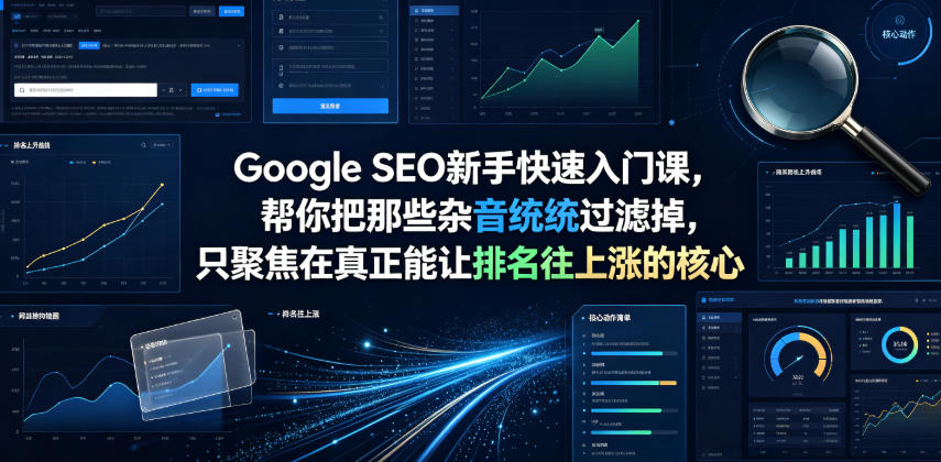 Google SEO新手快速入门课,帮你把那些杂音统统过滤掉,只聚焦在真正能让排名往上涨的核心动作【原创双语字幕】-猴哥VIP资源站