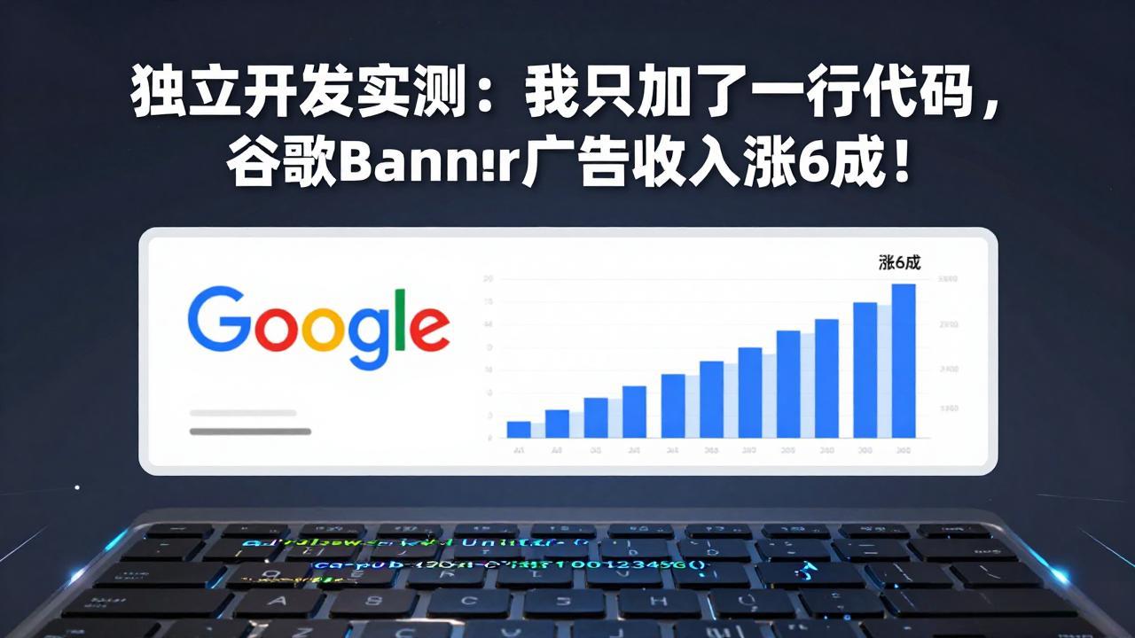 付费文章：独立开发实测：我只加了一行代码，谷歌Banner广告收入涨6成！-猴哥VIP资源站