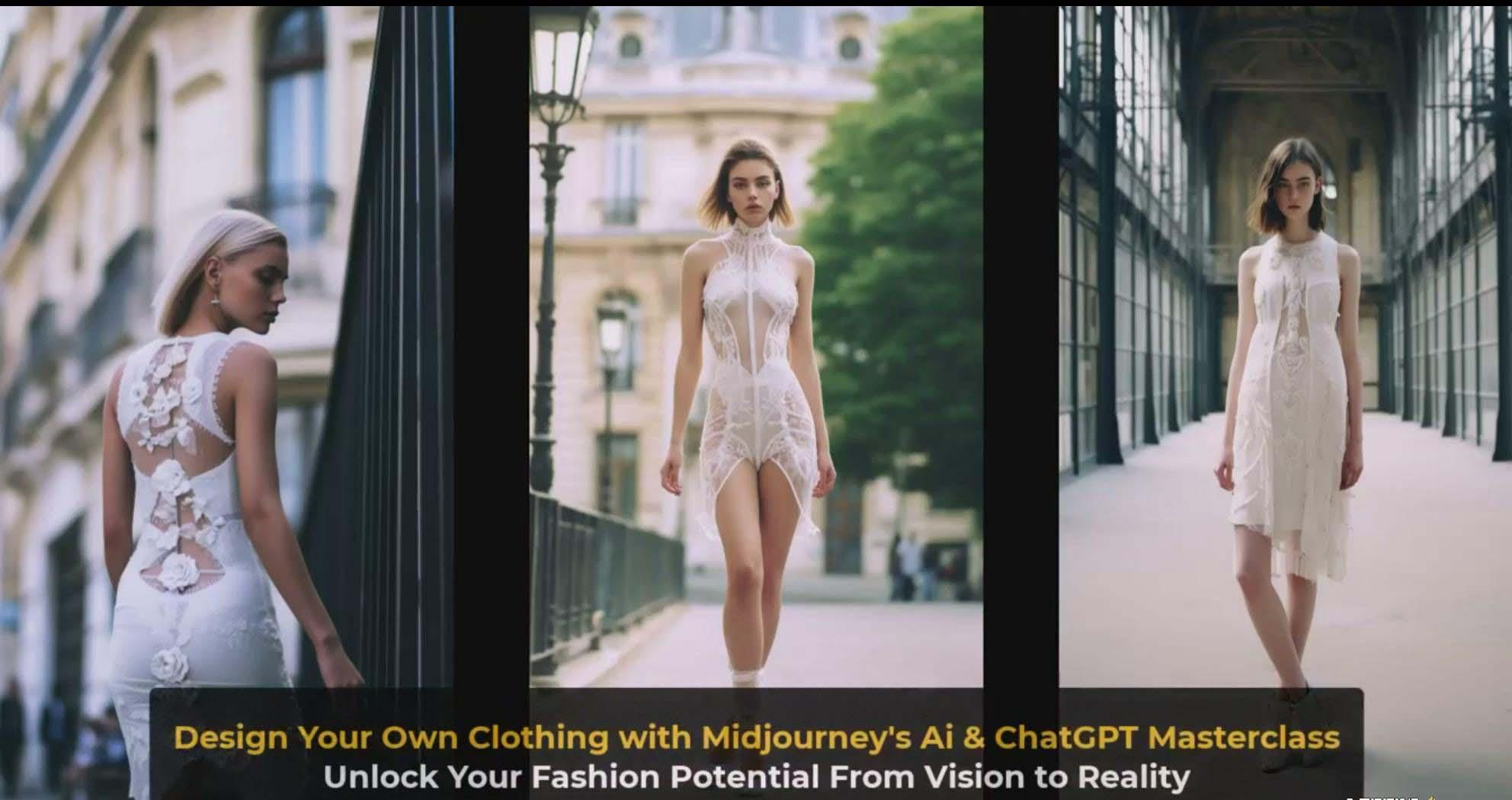 图片[4]-利用 Midjourneys Ai 人工智能设计自己的服装AI大师班-10节课-中英字幕-猴哥VIP资源站