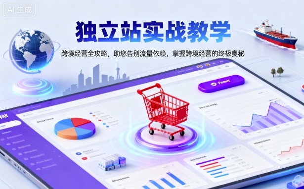 独立站实战教学,跨境经营全攻略,助您告别流量依赖,掌握跨境经营的终极奥-猴哥VIP资源站