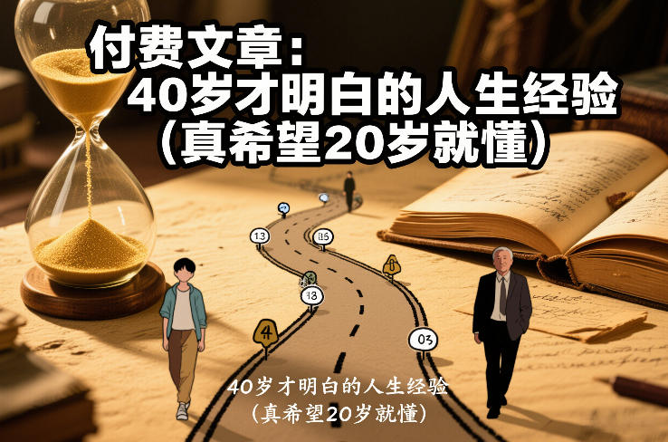 付费文章：40岁才明白的人生经验(真希望20岁就懂)-猴哥VIP资源站