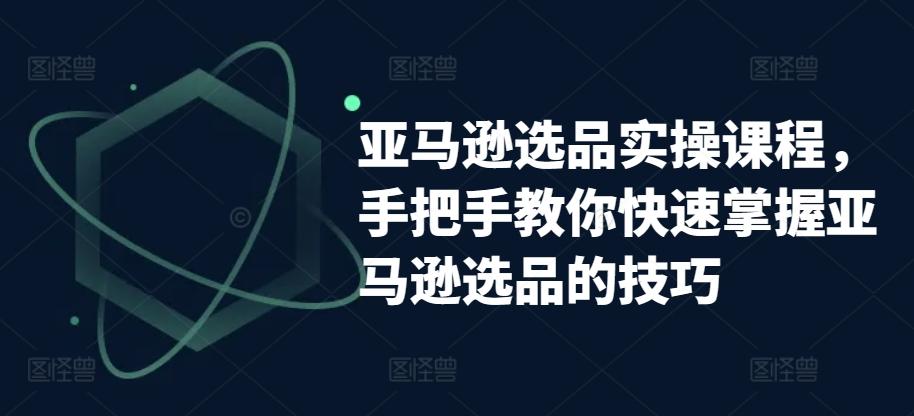 亚马逊选品实操课程，手把手教你快速掌握亚马逊选品的技巧-猴哥VIP资源站