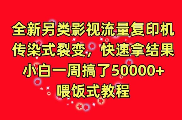 全新另类影视流量复印机，传染式裂变，快速拿结果，小白一周搞了50000+，喂饭式教程【揭秘】-猴哥VIP资源站