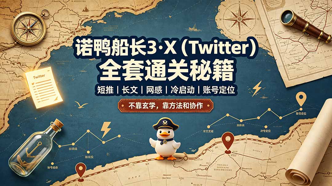 诺鸭船长3·X(Twitter-猴哥VIP资源站