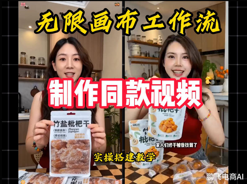 无限画布工作流一键复刻爆款带货视频,实操搭建,操作简单-猴哥VIP资源站