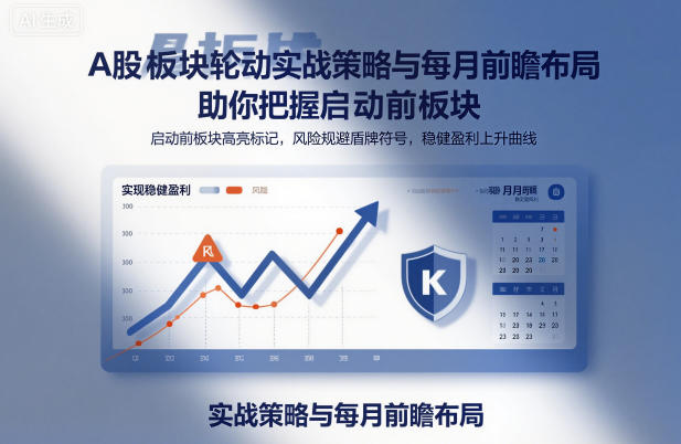 A股板块轮动实战策略与每月前瞻布局，助你把握启动前板块，规避风险，实现稳健盈利-猴哥VIP资源站