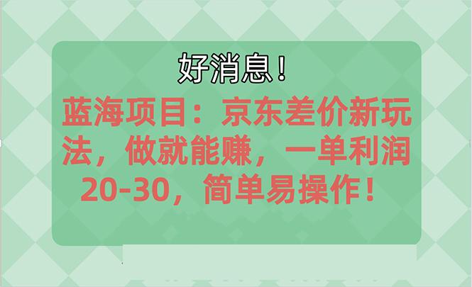 越早知道越能赚到钱的蓝海项目:京东大平台操作,一单利润20-30,简单...-猴哥VIP资源站
