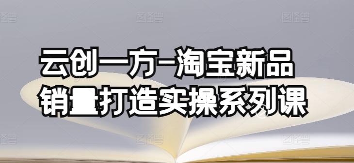 云创一方-淘宝新品销量打造实操系列课，基础销量打造(4课程)+补单渠道分析(4课程)-猴哥VIP资源站