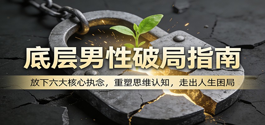 底层男性破局指南：放下六大核心执念，重塑思维认知，走出人生困局-猴哥VIP资源站