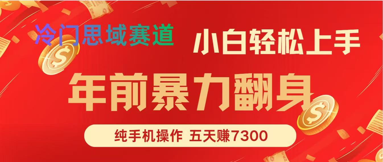 年前爆火项目,5天赚了7300-猴哥VIP资源站