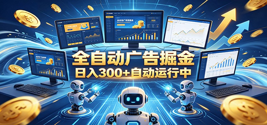 自动广告G机,日入300+,正规平台,广告浏览获益,时间自由,适合各类人群日常增收-猴哥VIP资源站