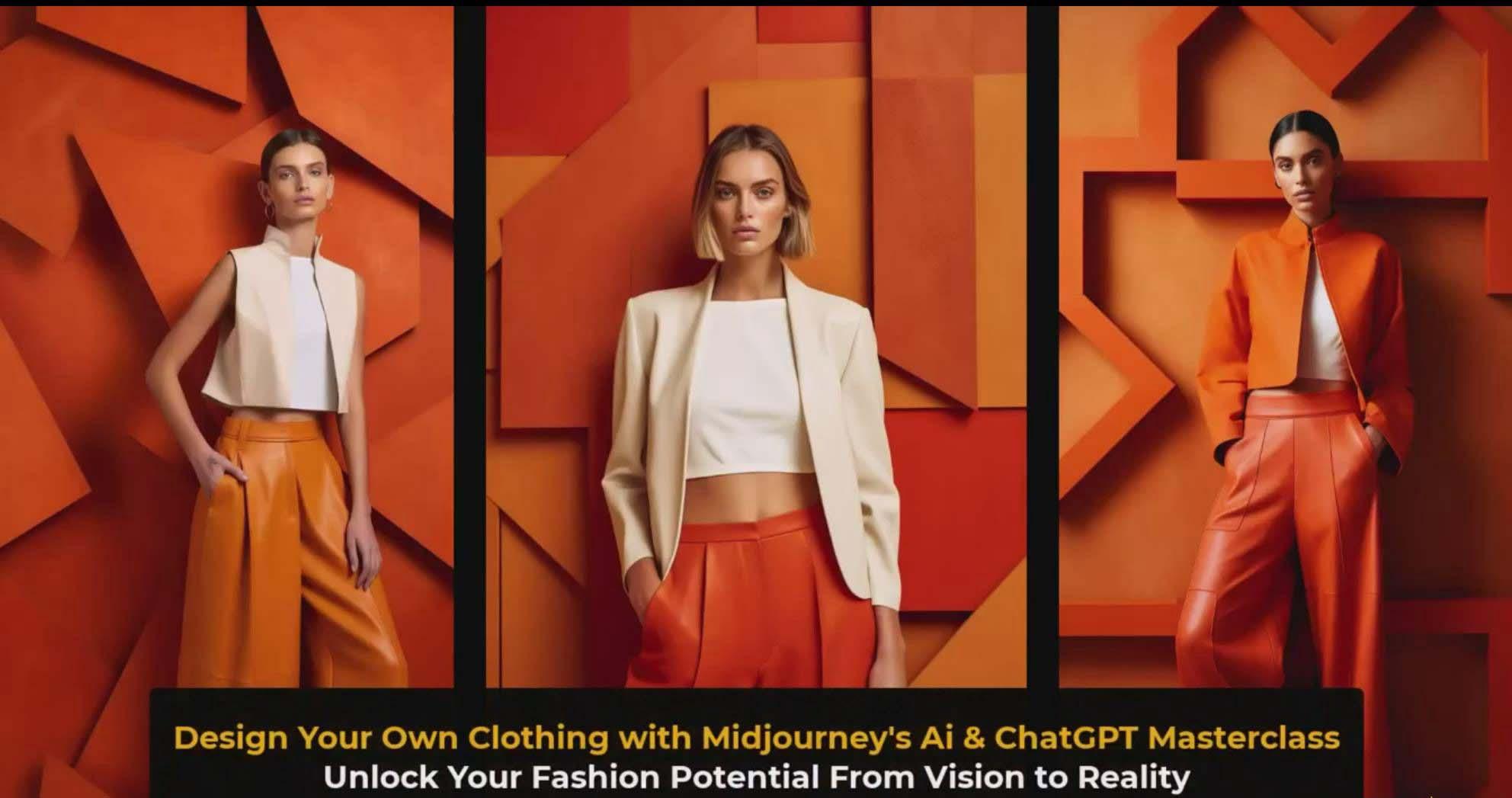图片[3]-利用 Midjourneys Ai 人工智能设计自己的服装AI大师班-10节课-中英字幕-猴哥VIP资源站