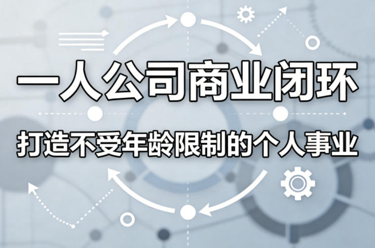 一人公司商业闭环,打造一份不受年龄限制的个人事业-猴哥VIP资源站