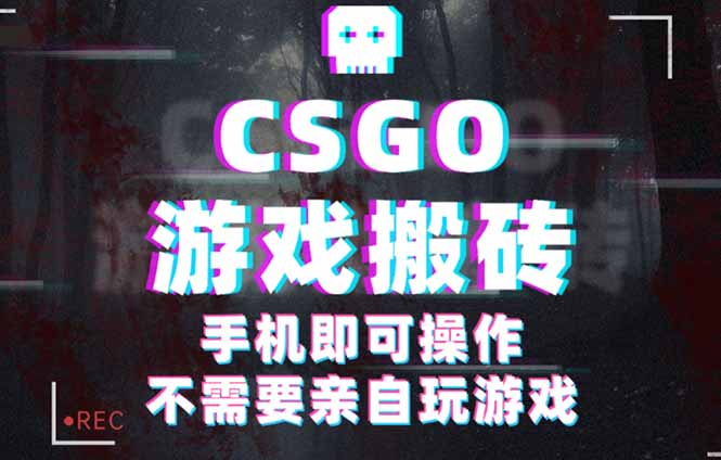 CSGO游戏挂机捡漏，单日扫货500+，年底小高峰上车可吃肉，手机即可操作…-猴哥VIP资源站