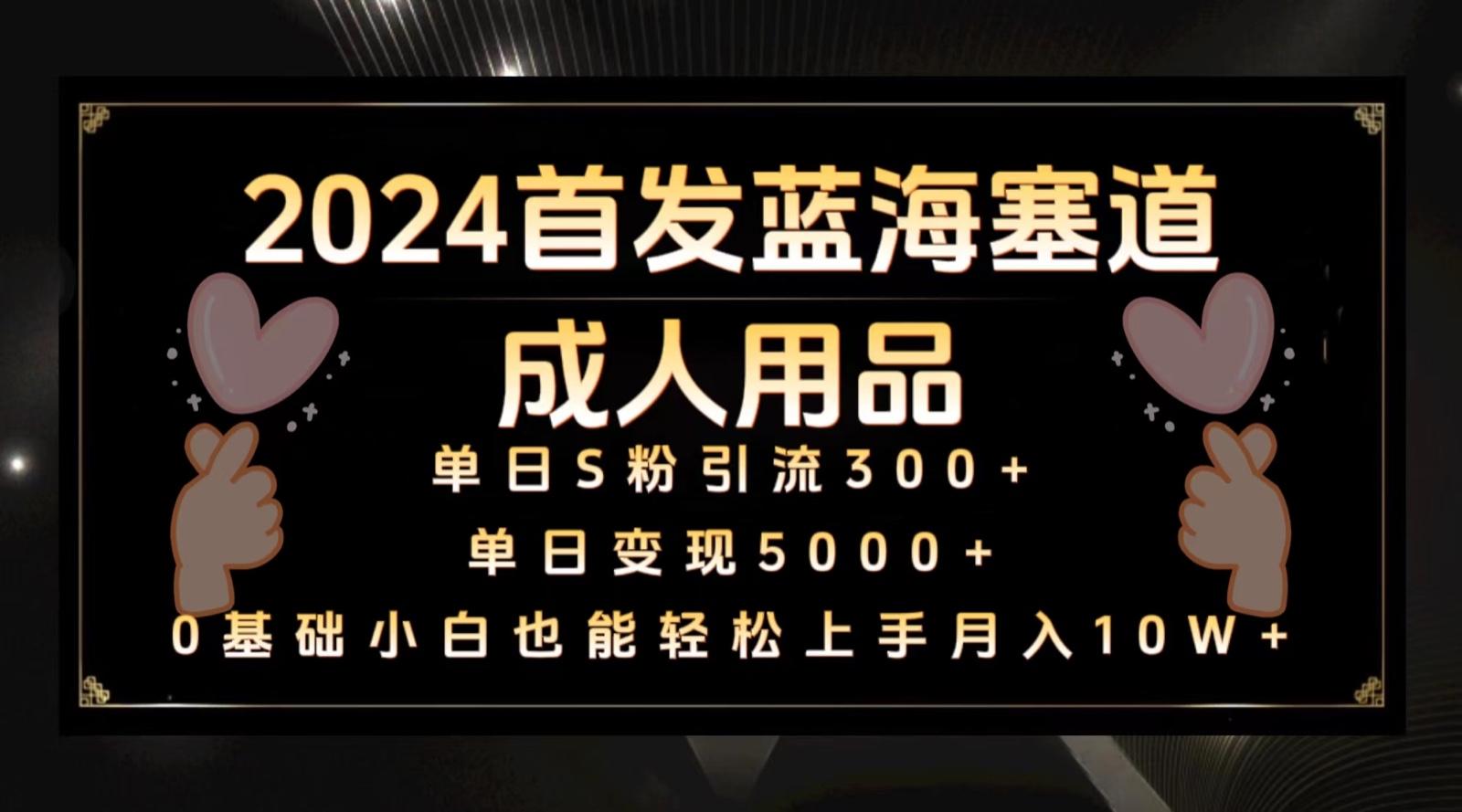 2024首发蓝海塞道成人用品，月入10W+保姆教程-猴哥VIP资源站