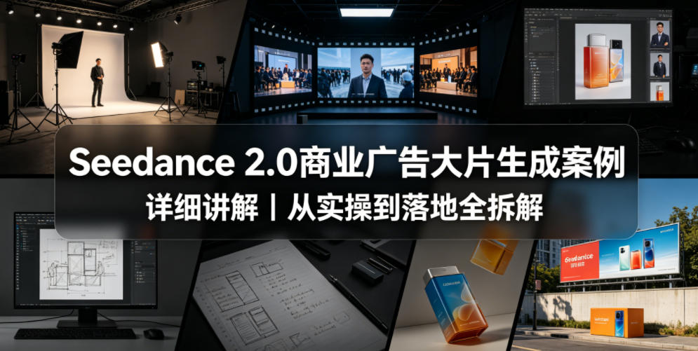 Seedance 2.0商业广告大片生成案例详细讲解|从实操到落地全拆解-猴哥VIP资源站