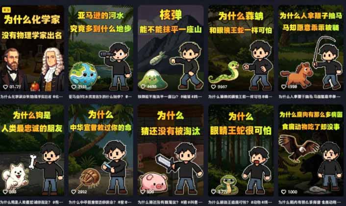 卡通类科普内容制作速成课,兼具专业性与趣味性,低门槛入局持续产出稳拿平台伙伴计划+精选独家收益-猴哥VIP资源站
