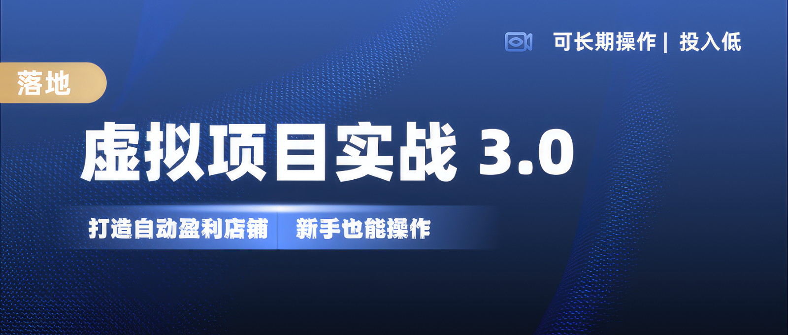 虚拟项目实操落地 3.0,新手轻松上手，单品月入1W+-猴哥VIP资源站