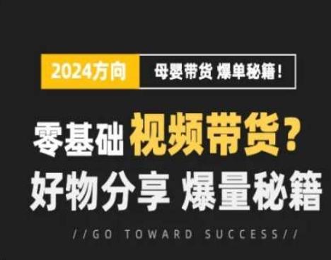 短视频母婴赛道实操流量训练营，零基础视频带货，好物分享，爆量秘籍-猴哥VIP资源站