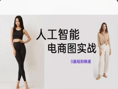人工智能SD电商图实战，ai绘图0基础到精通-猴哥VIP资源站