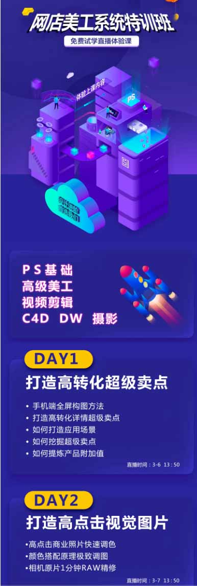 网店美工系统精英班-7月:PS基础×主图设计×海报实战×详情页×首页装修×产品修图×视频剪辑×人像精修。-猴哥VIP资源站