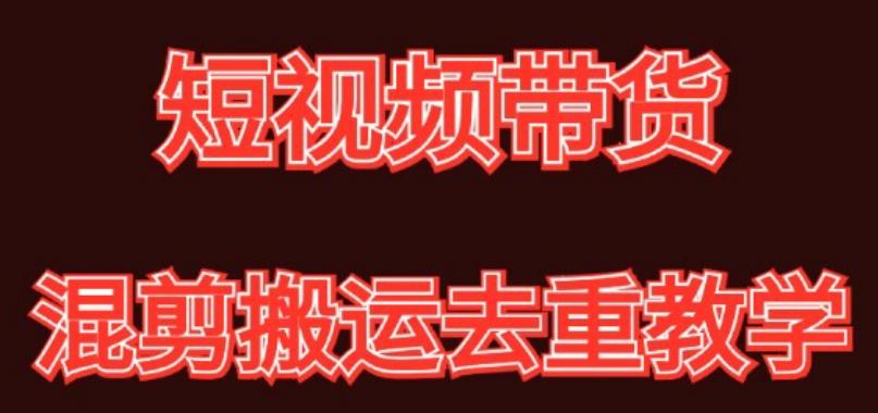 混剪去重短视频带货玩法，混剪搬运简单过原创思路分享-猴哥VIP资源站