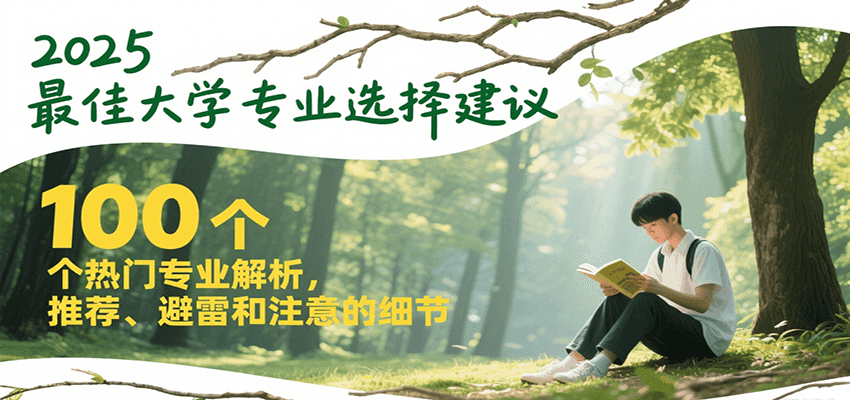 2025最佳大学专业选择建议,100个热门专业解析,推荐、避雷和注意的细节-猴哥VIP资源站