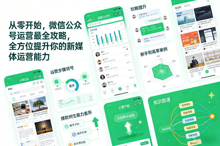 从零开始，微信公众号运营最全攻略，全方位提升你的新媒体运营能力-猴哥VIP资源站