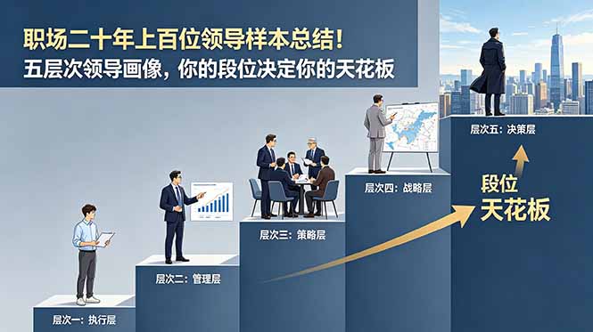 付费文章:职场二十年上百位领导样本总结!五层次领导画像,你的段位决定你的天花板-猴哥VIP资源站