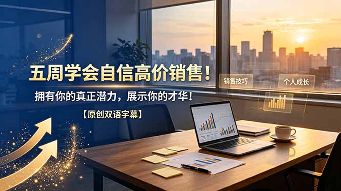 五周学会自信高价销售!拥有你的真正潜力,展示你的才华!【原创双语字幕】-猴哥VIP资源站