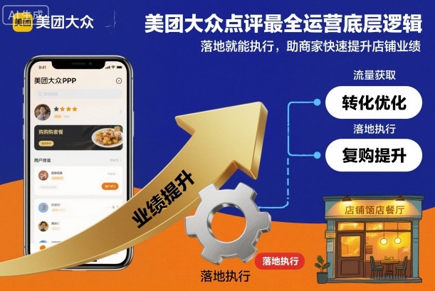 美团大众点评最全运营底层逻辑，落地就能执行，助商家快速提升店铺业绩-猴哥VIP资源站
