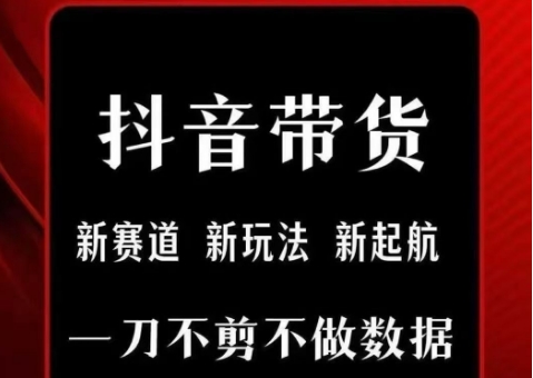 抖音短视频一刀不剪带货,不剪辑,不直播,每天发个视频,等着出单获取带货佣金