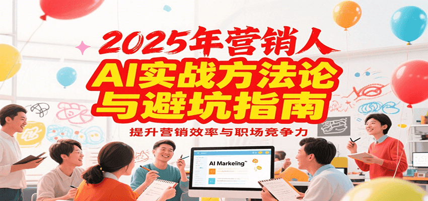 2025年营销实战方法论与避坑指南，利用AI提升营销效率与职场竞争力-猴哥VIP资源站