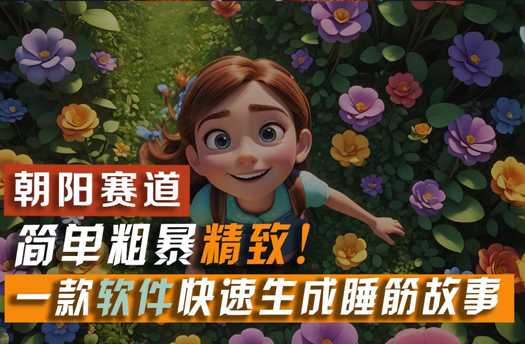 利用一款软件5分钟一条爆款睡筋故事，简单粗暴精致！小白月入2w+-猴哥VIP资源站