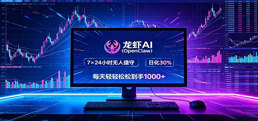 龙虾AI(OpenClaw)全自动挂机，智能操控电脑高效执行任务，每天轻松到手四位数-猴哥VIP资源站