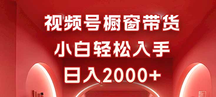 视频号橱窗带货，小白轻松入手，日入2000+-猴哥VIP资源站