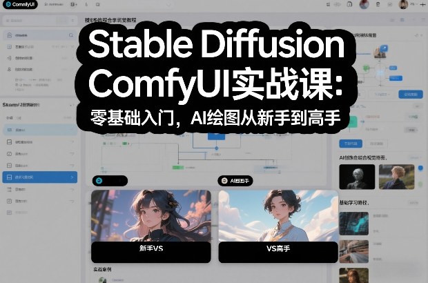 Stable Diffusion ComfyUI实战课：零基础入门，AI绘图从新手到高手-猴哥VIP资源站