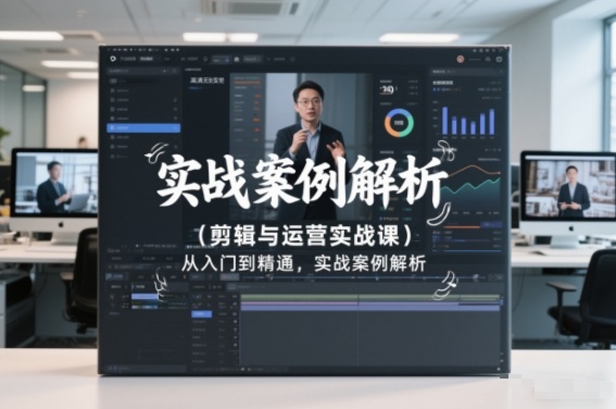 剪辑与运营实战课，从入门到精通，实战案例解析(更新2026)-猴哥VIP资源站