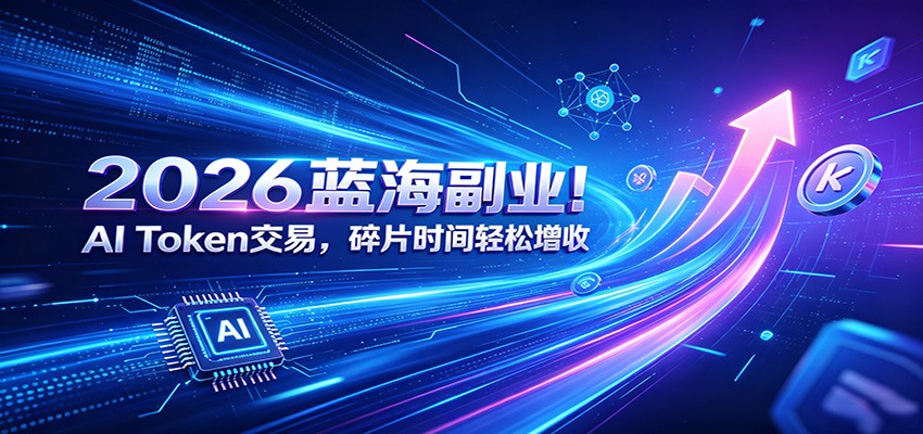 2026蓝海副业!AI Token交易,碎片时间轻松增收-猴哥VIP资源站