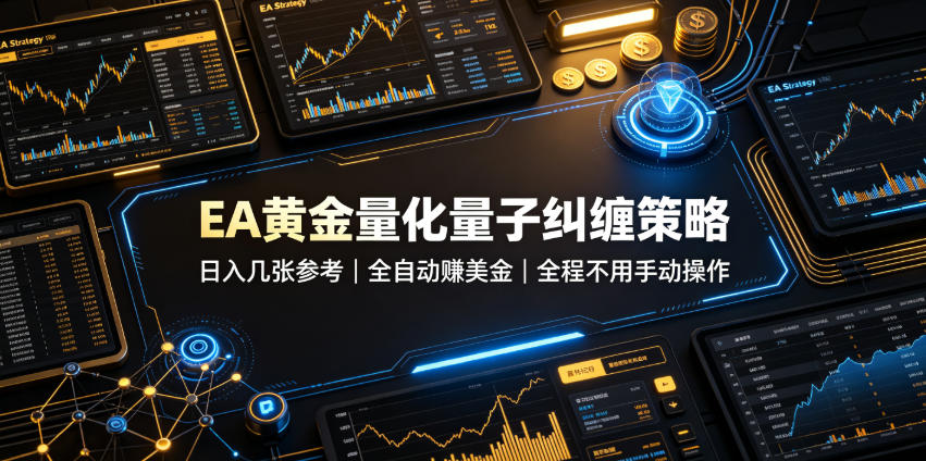 EA黄金量化:量子纠缠策略24小时自动运行,单机日入几百小白1小时上手-创享网