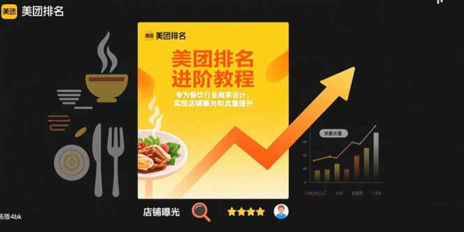 美团排名进阶教程：专为餐饮行业商家设计，实现店铺曝光和流量提升-猴哥VIP资源站