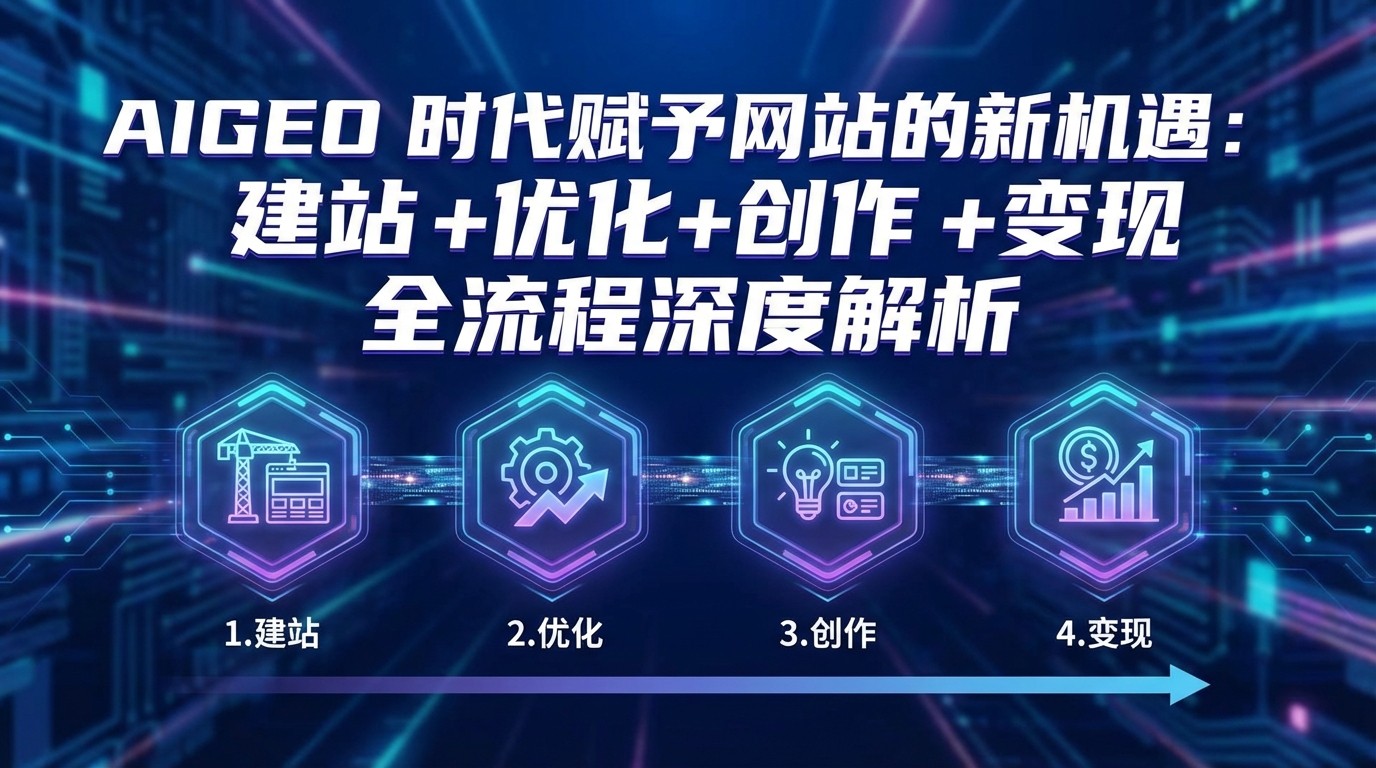 AIGEO+时代赋予网站的新机遇:建站+优化+创作+变现+全流程深度解析-猴哥VIP资源站