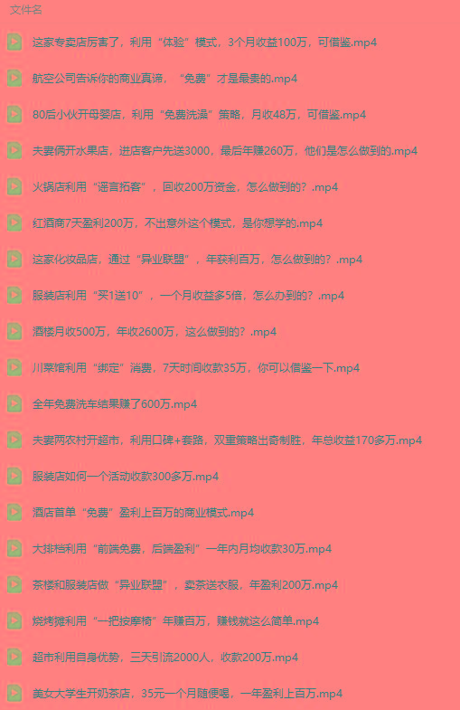 图片[5]-(9607期)真实有效391套商业模式，年入几十到几百万案例解析(电子书+视频+图文)-猴哥VIP资源站
