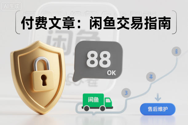 付费文章:闲鱼交易指南,怎么才能降低被坑被马扁的概率-猴哥VIP资源站