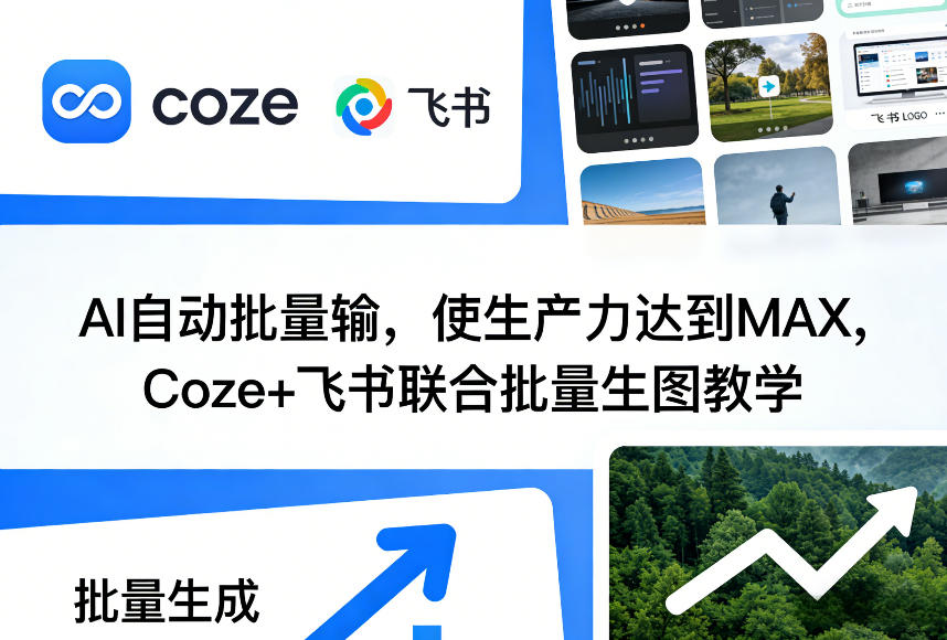 AI自动批量输,使生产力达到MAX,Coze+飞书联合批量生图教学-猴哥VIP资源站
