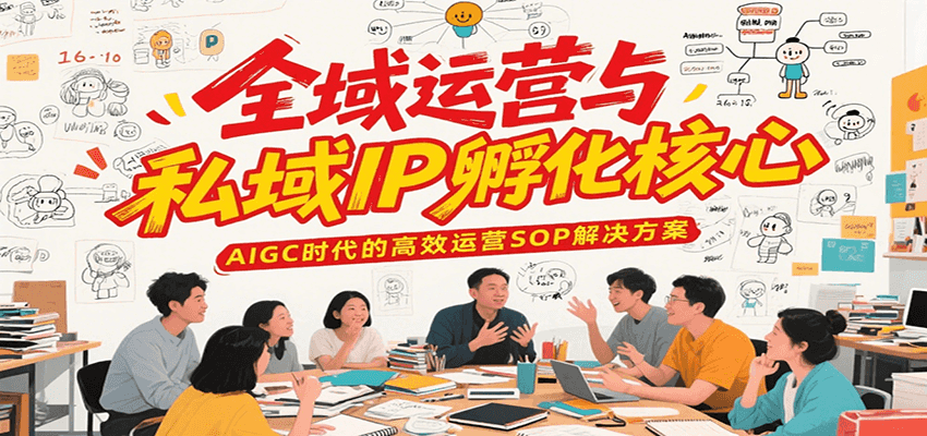 全域运营与私域IP孵化核心，AIGC时代的高效运营SOP解决方案-猴哥VIP资源站